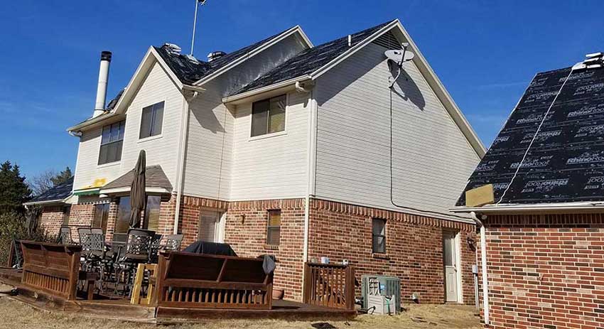 2nd Story Steep Pitch Roof Installation